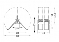X fastener