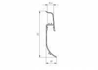 LED aluminum plinth PL 80