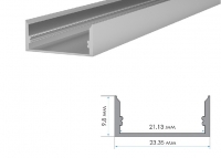 LED profile LP-25 (23.35x9.8mm)