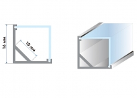 LED profile LP-9 SQUARE (15.8x15.8mm)