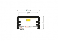 LED profile SLIM-8 (12.2x7mm) 